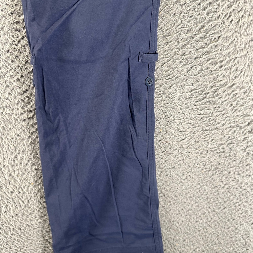 Columbia Pant Womens 8 Blue Nylon Windbreaker Bootcut Hiking Gorpcore Stretch - Picture 3 of 12